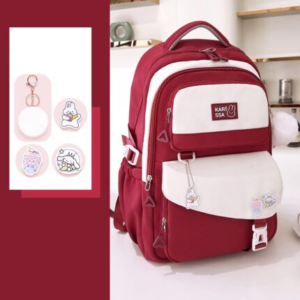 Premium Kids School Backpack (Red)