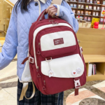 Premium Kids School Backpack (Red) - Image 3