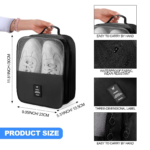 Premium Shoe Bag (Black) - Image 4